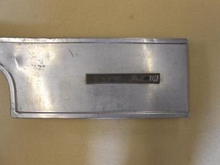 74 77 Camaro Type Lt Stainless Rear Panel Trim with Emblem Used