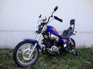 Harley Ride on Motorcycle Wheels Blue Electric Bike 4 MPH 6V