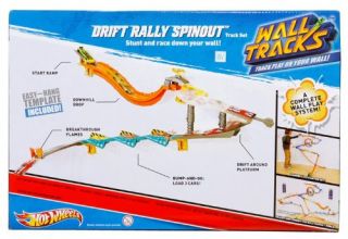 New Hot Wheels Wall Tracks Drift Rally Spinout Track Set