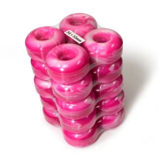The Best Deal of Blank 54mm Swirl Pink White Skateboard Wheels