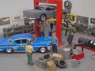 64 scale 55 Chevy and PVC display case only pictured below