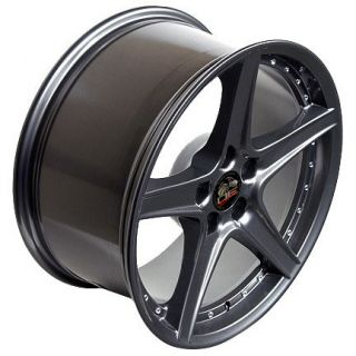 Single 18x10 Gunmetal Saleen Wheel Fits Mustang® 94 04