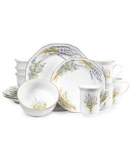 Mikasa Dinnerware, Botanical Bouquet 16 Piece Set   Casual Dinnerware