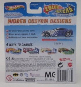 Hot Wheels Batman 89 Batmobile Color Shifters 1 64 Scale Mattel New
