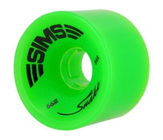 Sims Street Snake Skateboard Wheels 66mm 84A Green