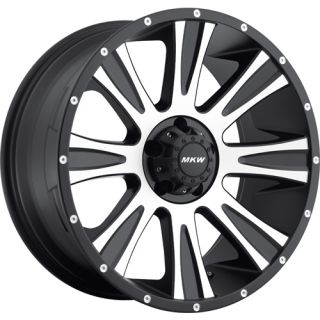 20x9 Black Machined Wheel MKW Offroad M87 6x5 5