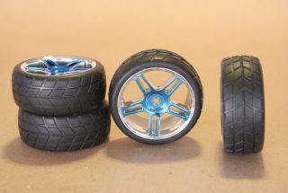 RC 1 10 Car Tires Wheels Rims White Kyosho Tamiya Blow Out Sale