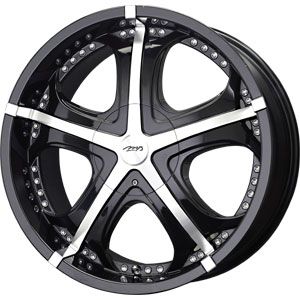 New 22X9.5 5 135/5 139.7 Gtx Gloss Black Machined Wheel/Rim