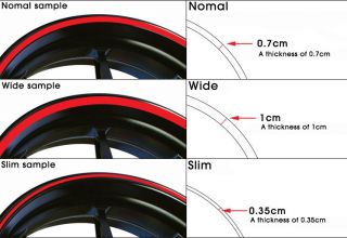 Motorcycle Rim Stripe Wheel Decal Tape Reflection Flame Sticker