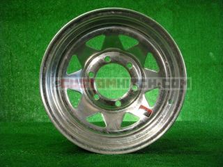 Trailer Rim Wheel 15 15x6 6 Lug Galvanized Spoke