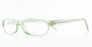 Soho 58 Funky Plastic Mens Womens Eyeglasses Clear Green Rectangular