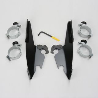 Trigger Lock Mount Kit for Batwing Fairing, Black, for 06 Newer Harley