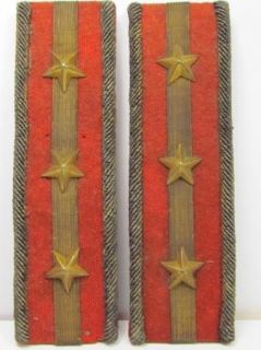 WW2 Japanese Imperial Army Captain Shoulder Boards Uniform Officer