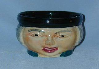 1930 Man Head Figural Hand Painted Staffordshire Bowl 1