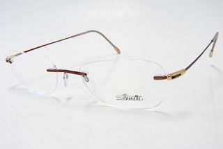 Silhouette Eyeglasses Titan x Chassis 7554 6056 Shiny Ginger Optical