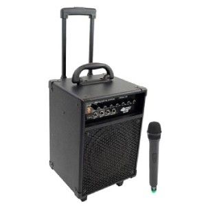 Pyle 200W Wireless Microphone Battery Powered Portable PA Speaker