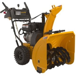 27 inch Two Stage Snow Thrower Electric Start 12 by 12 inch diameter
