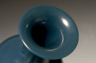 Fantastic Chinese Porcelain Qing Antique Blue Glaze Vase Marks M210