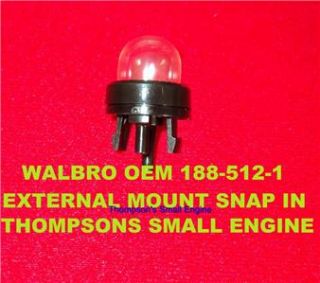 Walbro 188 512 1 Primer Bulb Snap in Mounting
