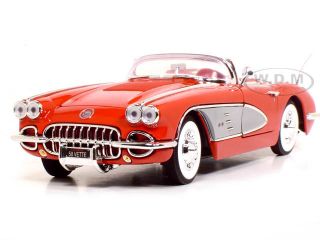 1958 Chevrolet Corvette 1 18 Scale Diecast Model Red