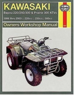 Haynes ATV Repair Manual Kawasaki 2351 Kawasaki KLF220 Bayou 88 02