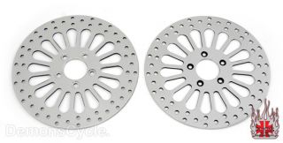 11 8 Brake Rotors Front Rear Fit Harley Touring FLHT FLHTC 08 Up Dyna