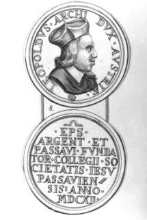 1621 Austria Archduke Leopold V Silver Thaler Hall Mint VF