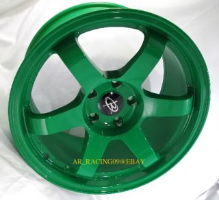 Are Bidding on a Brand New Set of Rota Grid Wheels in Absolute Green