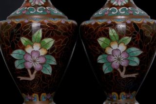 RARE Antique China Brass Colored Qianlong Glaze Bronze Cloisonne Vase