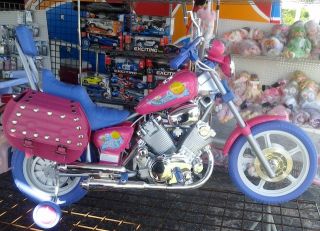 Kids Girls Super Electric Power Ride on Motorcycle Harley Pink Purple