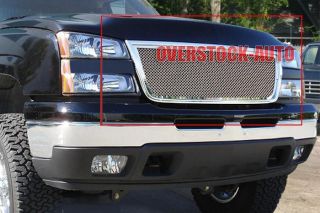 Stainless Mesh Grille Upper 05 06 Chevy Silverado 2500 3500