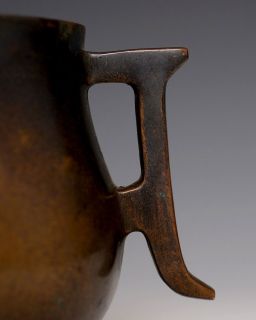Chinese Antiques Ming Bronze Tripod Incense Burner Censer Marked E252