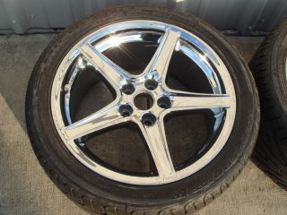 Mustang Saleen Chrome Wheels and Michelin 285 35 18 97Y Tires