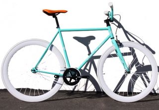 Fixed Gear Bike Fixie Bike Road Bicycle w BMX Handlbar Sz 48 52 56 cm