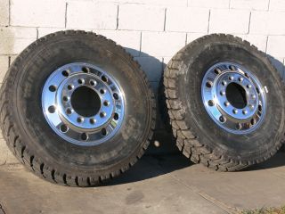 XDY3 Tires Almost New 315 80R x 22 5 on Alcoa Aluminium Wheels