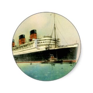 RMS Queen Mary Vintage Passenger Ship Sticker