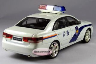 New Hyundai Police Car 1 32 Alloy Diecast Model Car with Sound Light