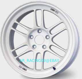 Enkei RPF1 18x9.5 5x114.3 +15 White EVO 8 9 X STI 240sx 350z 370z