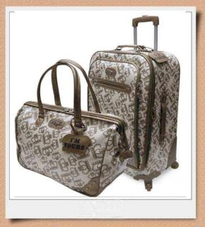 Expandable Suitcase w/ 360 degree spinner Wheels & 18 Satchel Tote