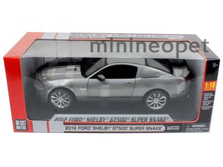 Collectibles 2012 Ford Shelby Mustang GT500 Super Snake 1 18 Grey