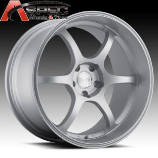 19 Staggered Euro Tech UO05 5x114 3 Silver Rim Wheel Fit G35 G37 350Z