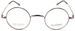 42 24 Luxury Titanium Round Harry Potter Vintage Coffee Eyeglass Frame