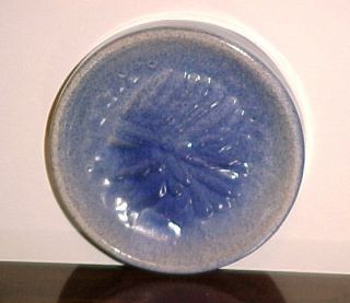  Blue and White Stoneware Soap Dish Bowl Indian Warbonnet