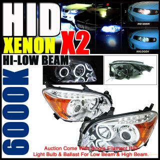 Set Xenon 06 08 Toyota RAV4 Halo Projector Headlights