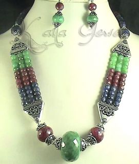 Wholesale Bead Necklace emerald necklace items in Kaya Jewels