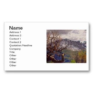 Rim Trail Oil Landscape Painting Business Cards