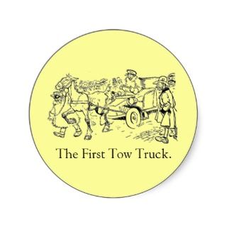 The First Tow Truck Sticker