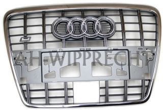 NEU Audi S6 V10 A6 4F Tuning Grill Kühlergrill ACC Chrom Grill Chrom