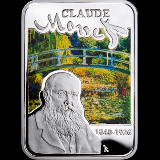 Niue 2010 1$ Claude Monet Painters of the World Proof Silver Coin