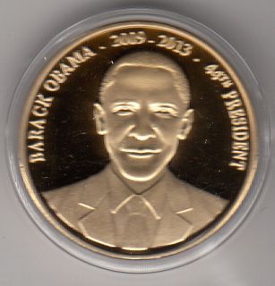 Medaille USA  Barack Obama  44th President 2009 2013